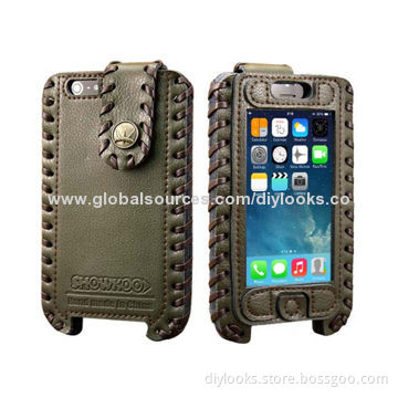 SHOWKOO Genuine Leather Case for iPhone 5